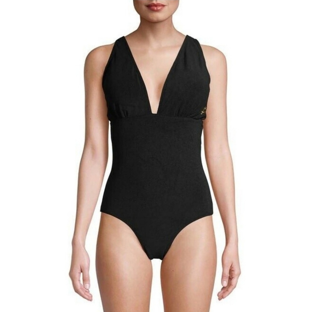 Juicy Couture Black Label One Piece Swimsuit Sz M